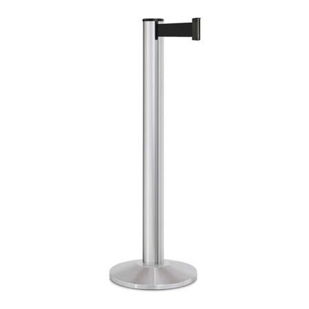 Lavi Industries Dual Belt Barrier, Black, 13 ft Length, 40 in Post Height 50-3100SA/BK